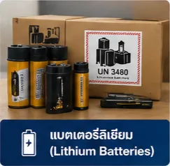 แบตเตอรี่ลิเธียมสำหรับการขนส่ง DG Cargo และสินค้าอันตรายระหว่างประเทศ